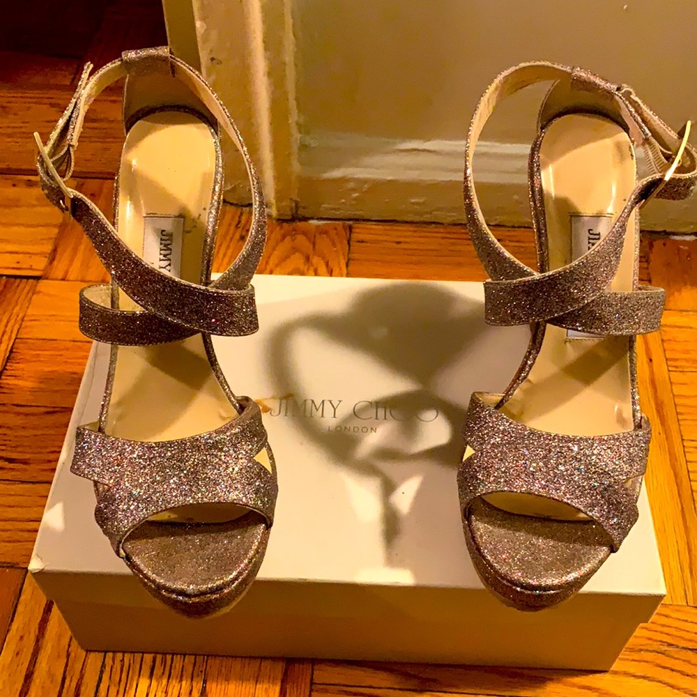 Jimmy Choo Glitter Heels